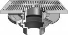 MIFAB-F1100-C-RS  Floor Drain Rectangular Strainer For Membrane Floor Areas
